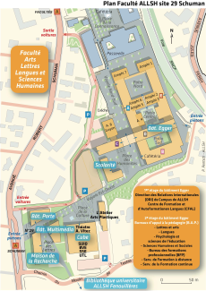 Plan du campus ALLSH